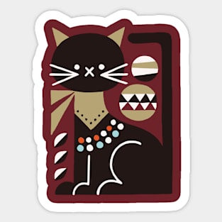 Cat Art Sticker